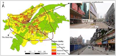 Spatial Characterization of Urban Vitality and the Association With Various Street Network Metrics From the Multi-Scalar Perspective